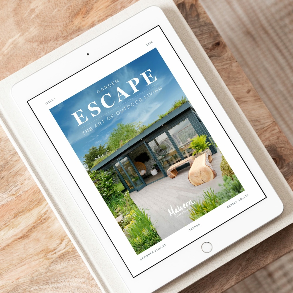 garden escape rhs chelsea 2024 special font cover on ipad